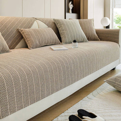 Soft Plush Fleece Sofa Slipcover Protector
