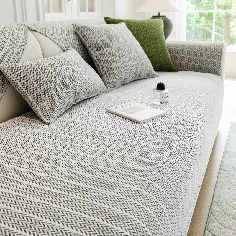 Soft Plush Fleece Sofa Slipcover Protector - Lusomart