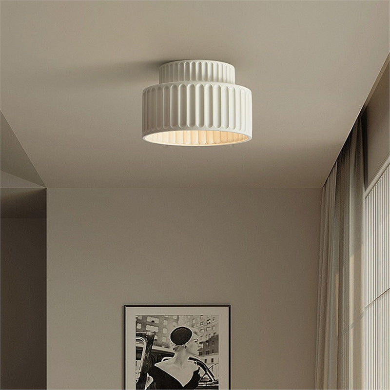 Stylish White Ceramic Ceiling Light for Simple Home Decor - Lusomart
