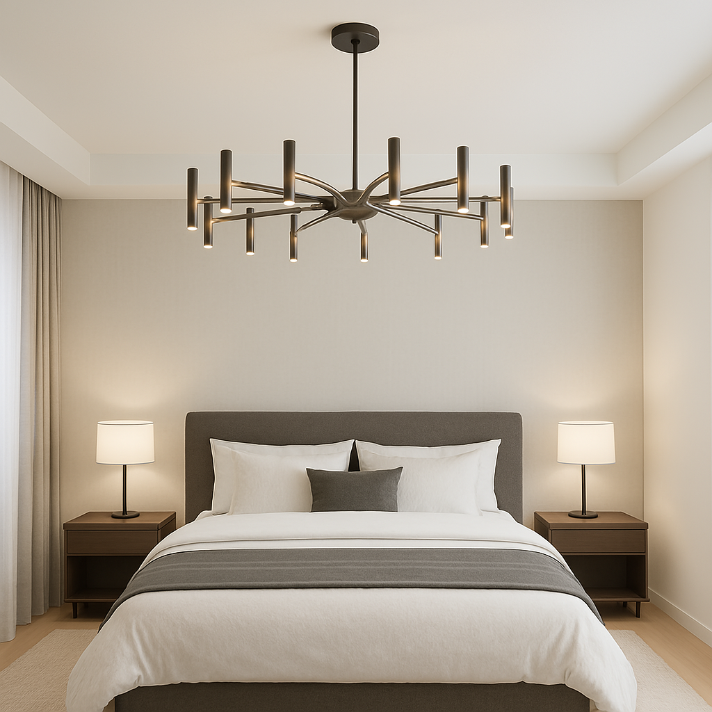 Luxury Large 12-Light Crystal Chandelier - Lusomart