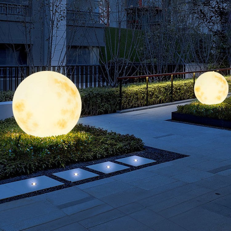 Solvyn | Spherical Solar Outdoor Moon Lamp for Stylish Gardens 5