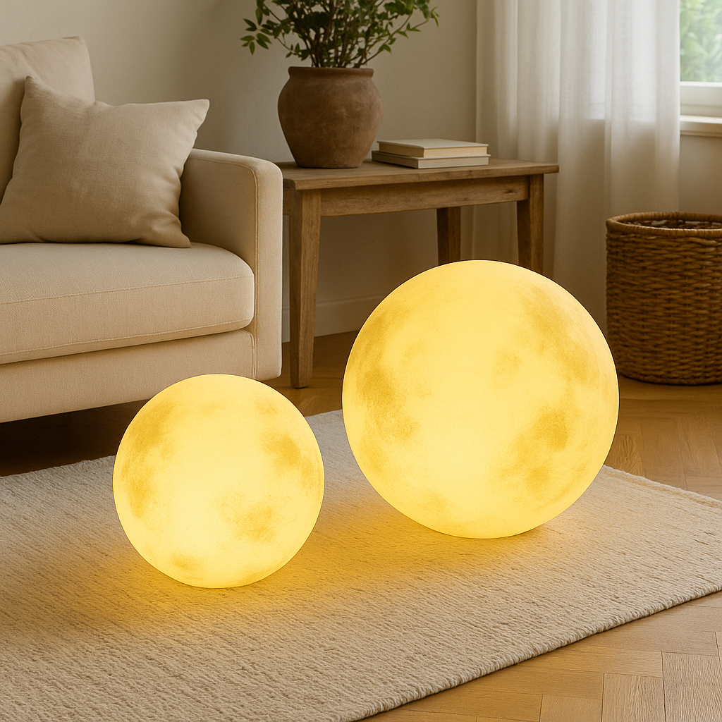 Solvyn | Spherical Solar Outdoor Moon Lamp for Stylish Gardens 6