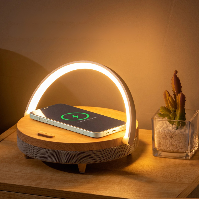 Wireless LED Desk Lamp with Bluetooth Speaker - Lusomart