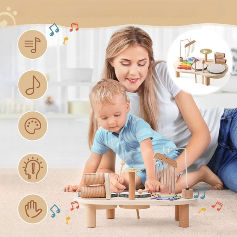 SoundPlay - Toddler music table with xylophone drums and cymbals in one toy 5