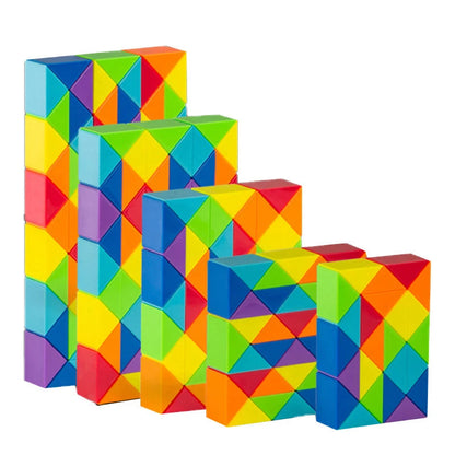 Fun Snake Cube Puzzle Toy Set - Lusomart
