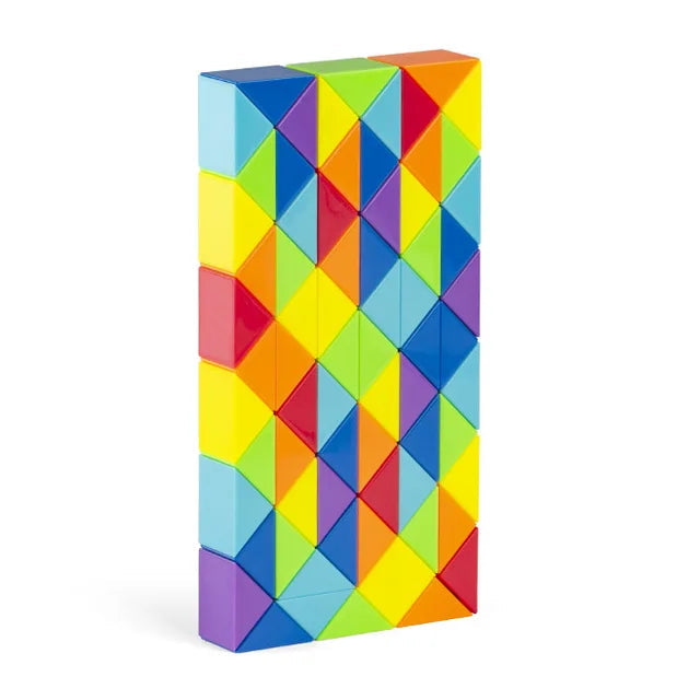 Title: Colorful Snake Cube Toy - Fun Puzzle Game

Handle: colorful-snake-cube-toy

Product Description: Check out this awesome colorful Snake Cube! It's a super fun puzzle game made from non-toxic plastic. Perfect for both kids and adults, it'll keep your mind sharp and your hands busy. Get yours today and challenge your friends or family!

Variants: 
- Color: Multi-color
- Size: Standard
- Material: Non-toxic plastic
