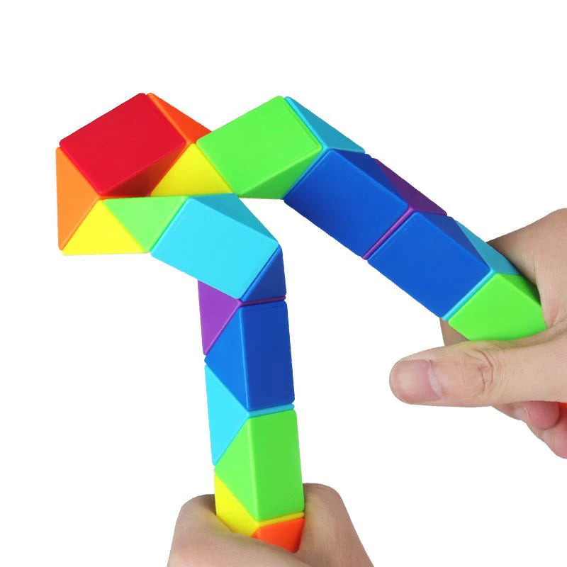 Title: Colorful Snake Cube Toy - Non-Toxic Puzzle Game

Handle: colorful-snake-cube-toy-non-toxic-puzzle-game

Description: Get ready to twist and turn your way to fun with our Colorful Snake Cube Toy! This non-toxic plastic puzzle game is perfect for both kids and adults looking to challenge their brain while having a blast. The vibrant colors make it eye-catching and enjoyable for anyone. It's the ultimate boredom buster and a fantastic gift idea! 

Variants: 
- Size: Standard 
- Color: Multicolor 