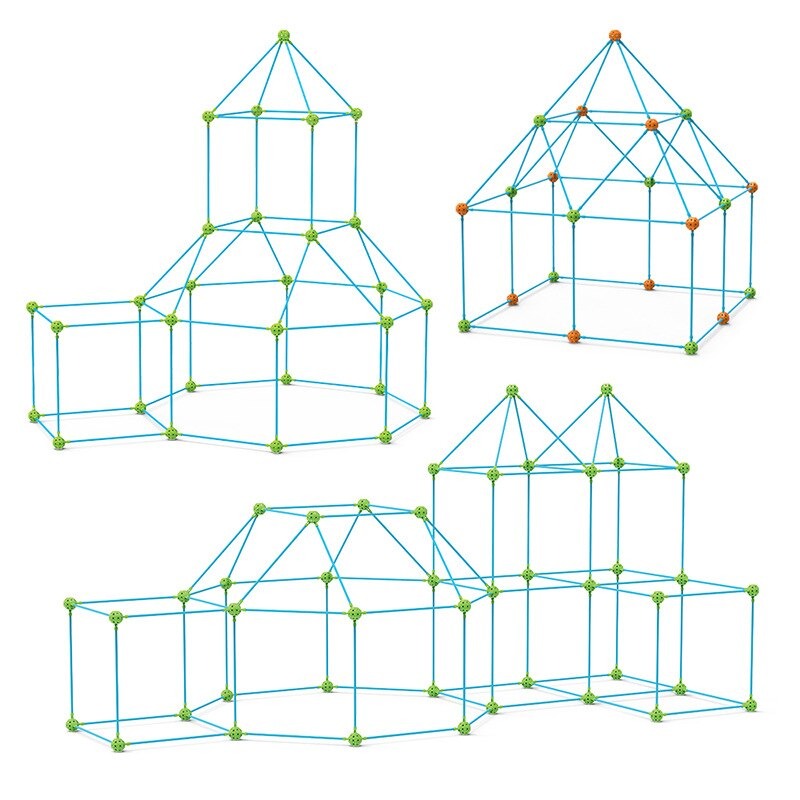 Play Tent Building Kit for Kids – Creative and Eco-Friendly Toy for Indoor and Outdoor Fun, 85 Pieces 7