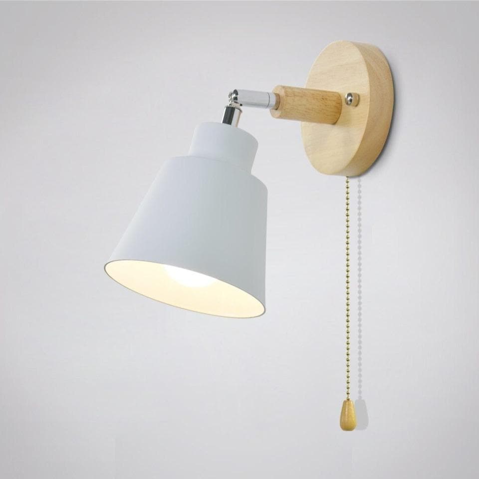 Rotating LED Wall Light with Chain Switch and Soft Glow - Lusomart