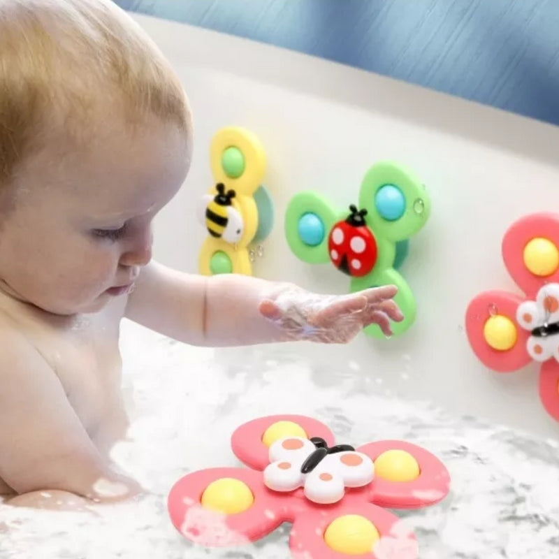 SpinSplash – Interactive bath wall toy with rotating suction elements 2