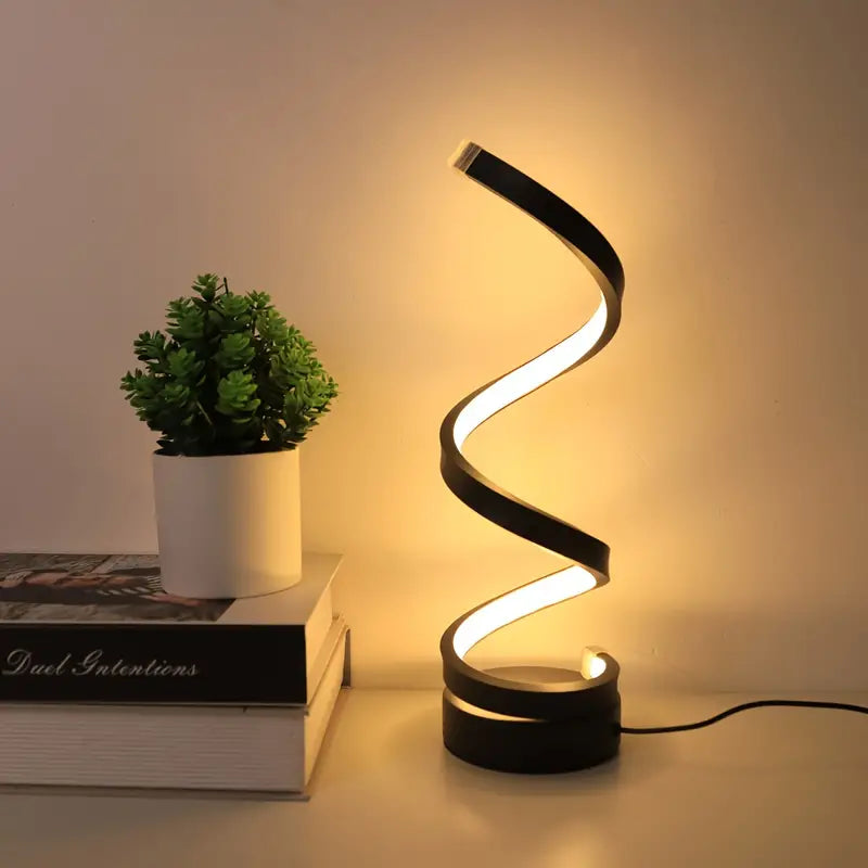 SpiralGlow - Elegant LED Lamp with Dimming Function 1