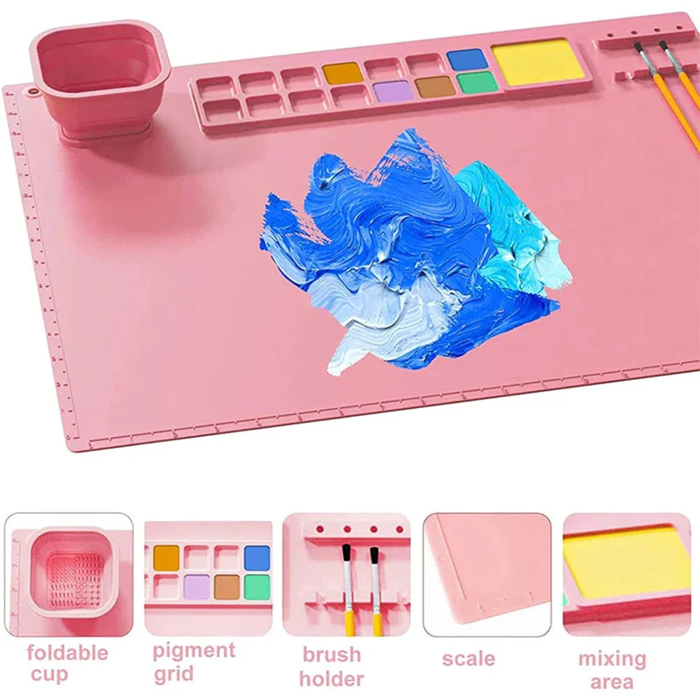 SplashMat™ – Waterproof Paint Mat for Painters - Paint Placement 2