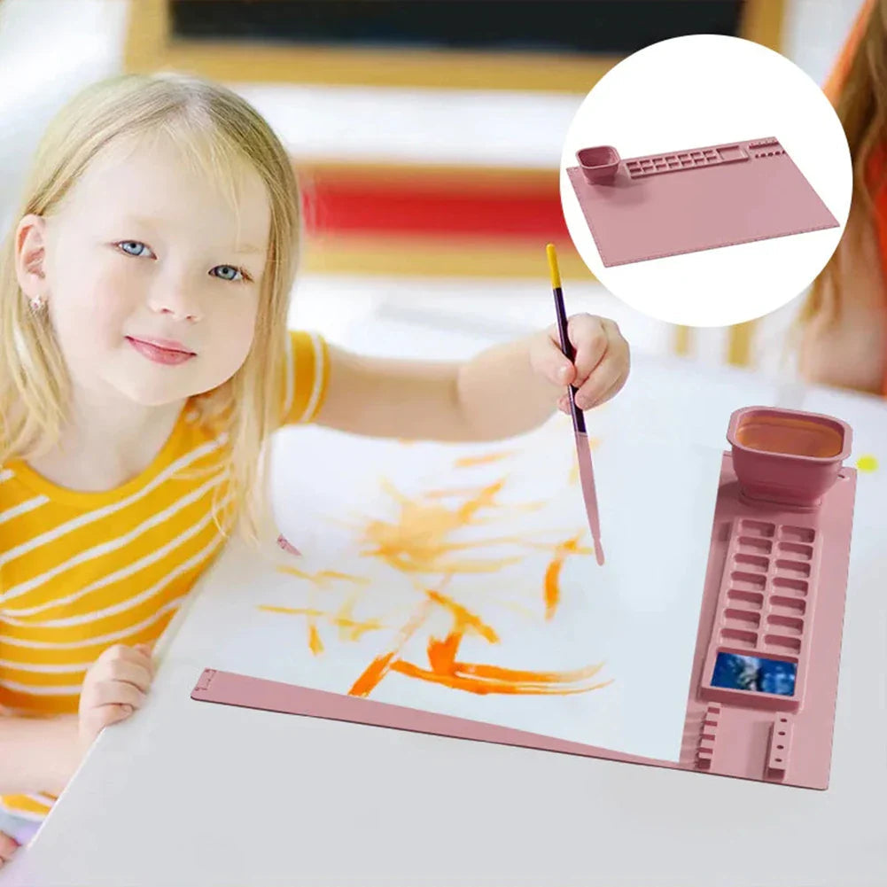 SplashMat™ – Waterproof Paint Mat for Painters - Paint Placement 3
