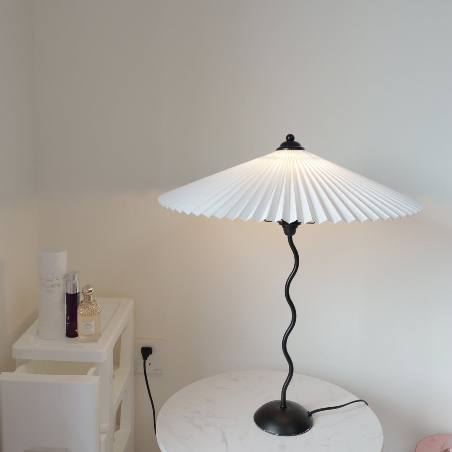 Soft Fold Shade Modern Table Light