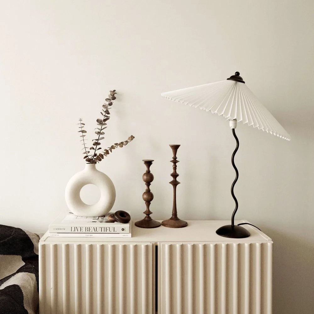 Soft Fold Shade Modern Table Light