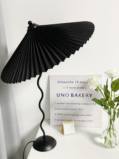 Soft Fold Shade Modern Table Light