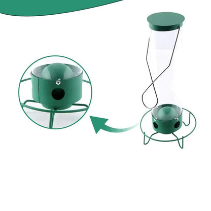 Squirrel Proof Bird Feeder with Durable Metal Cage Design – Large Capacity, Easy to Maintain, 4 Feeding Ports 4