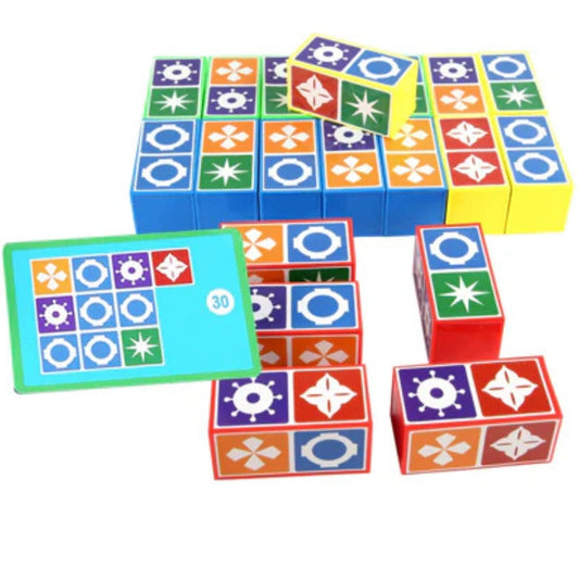 Fun Learning Cube Puzzle Set for Kids - Lusomart