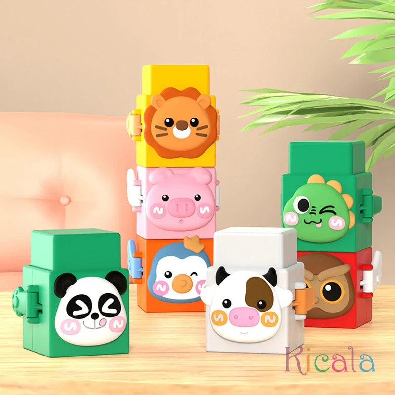 StackZoo - Educational building toys - Animal stacking set 6