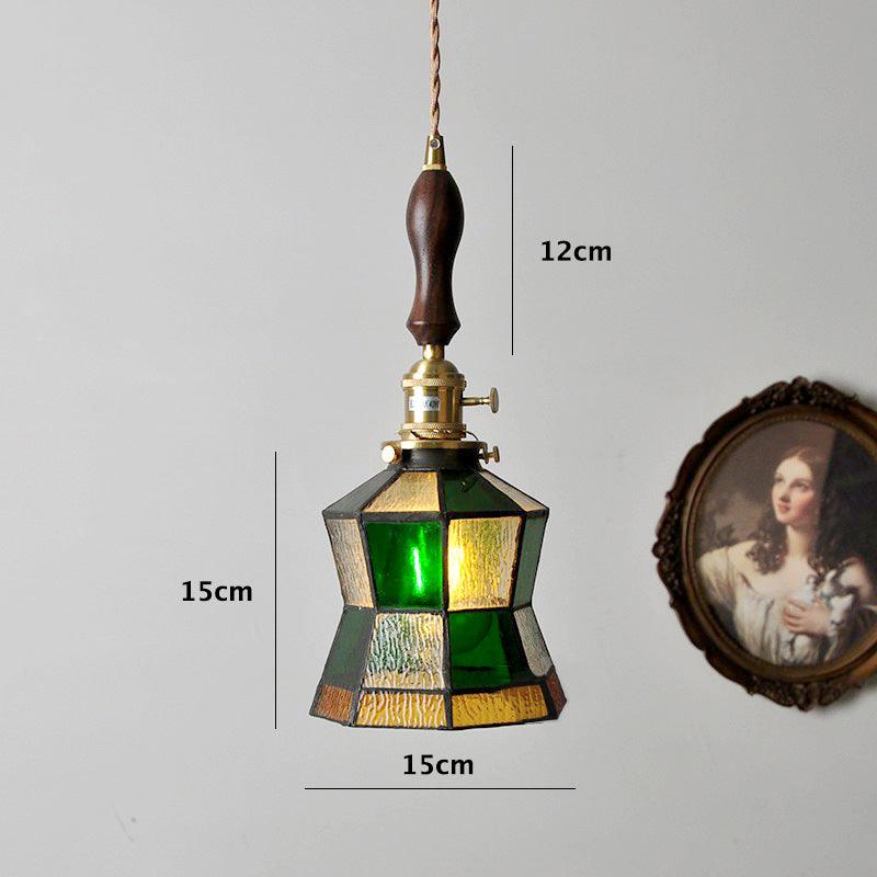 Classic Colorful Glass LED Pendant Light