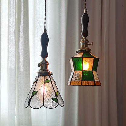 Classic Colorful Glass LED Pendant Light