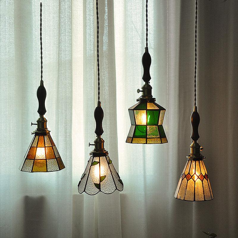Classic Colorful Glass LED Pendant Light