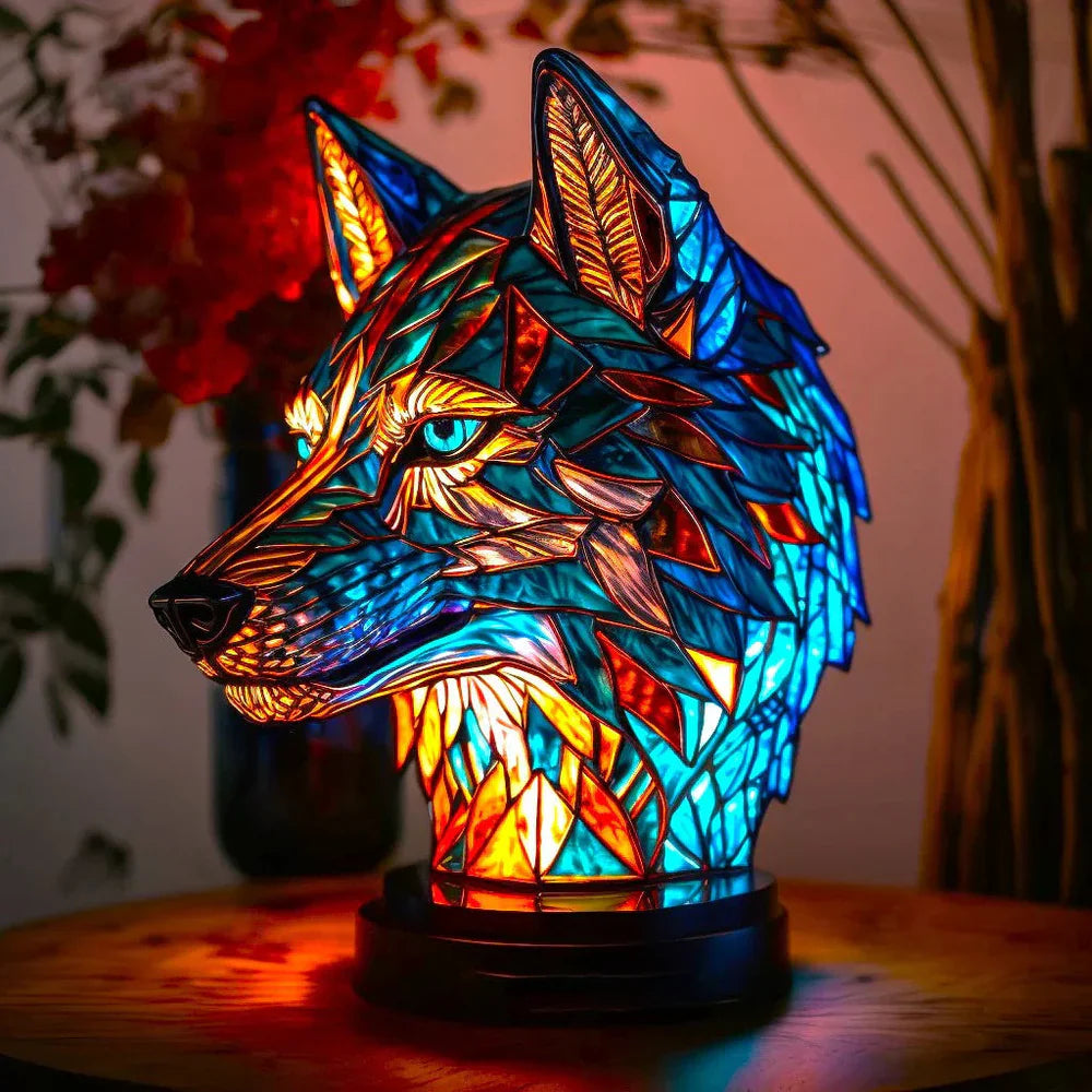 Colorful Glass Animal Desk Lamp Decoration - Lusomart