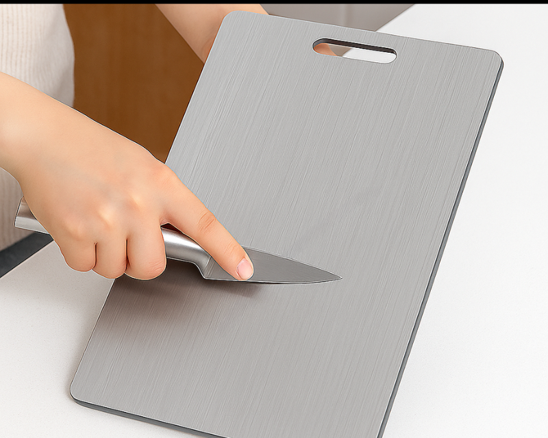 StainlessPro | Durable Antibacterial Stainless Steel Cutting Board 4