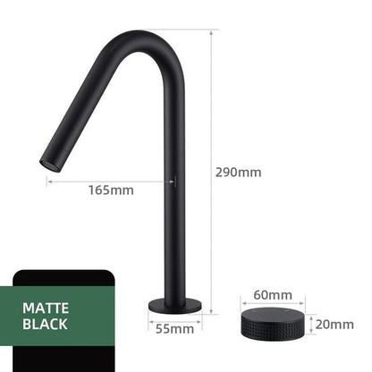 Modern Single Handle Kitchen Faucet with Rotating Spout