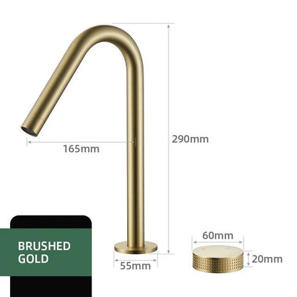 Modern Single Handle Kitchen Faucet with Rotating Spout