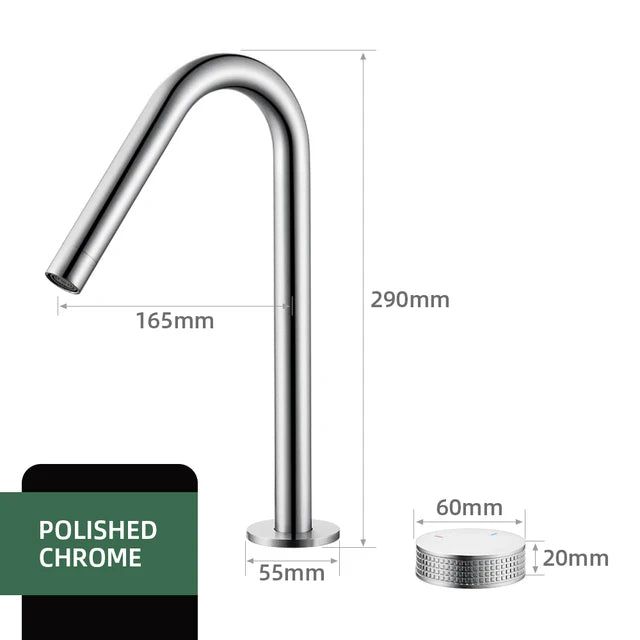 Modern Single Handle Kitchen Faucet with Rotating Spout