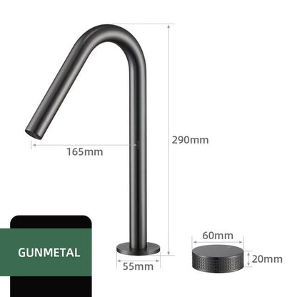 Modern Single Handle Kitchen Faucet with Rotating Spout