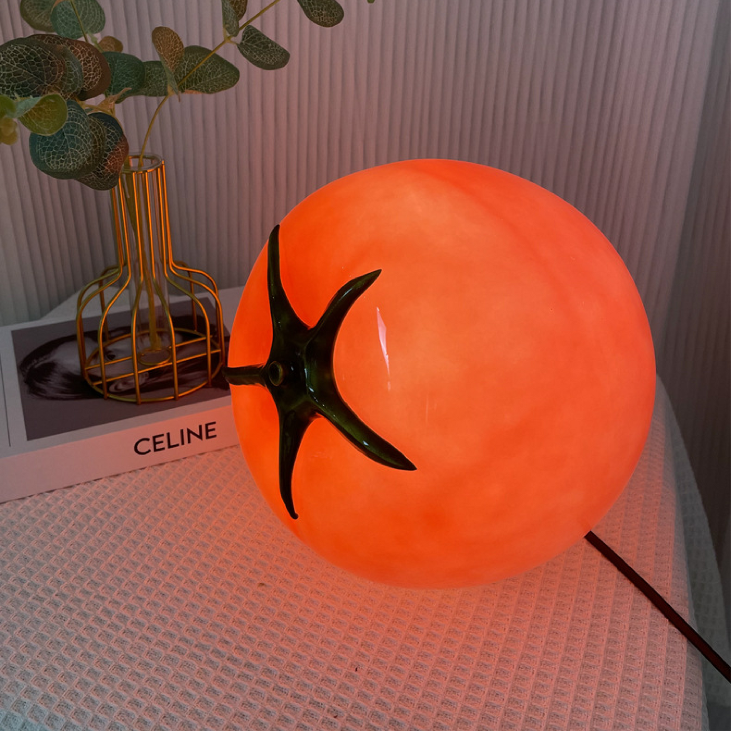 Tall Unique Tomato LED Desk Lamp - Lusomart