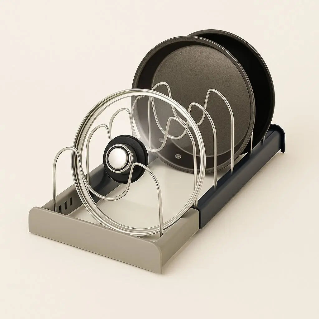 Space Saving Stainless Steel Kitchen Lid Holder - Lusomart