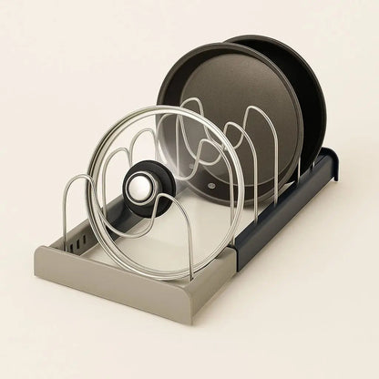 Space Saving Stainless Steel Kitchen Lid Holder - Lusomart