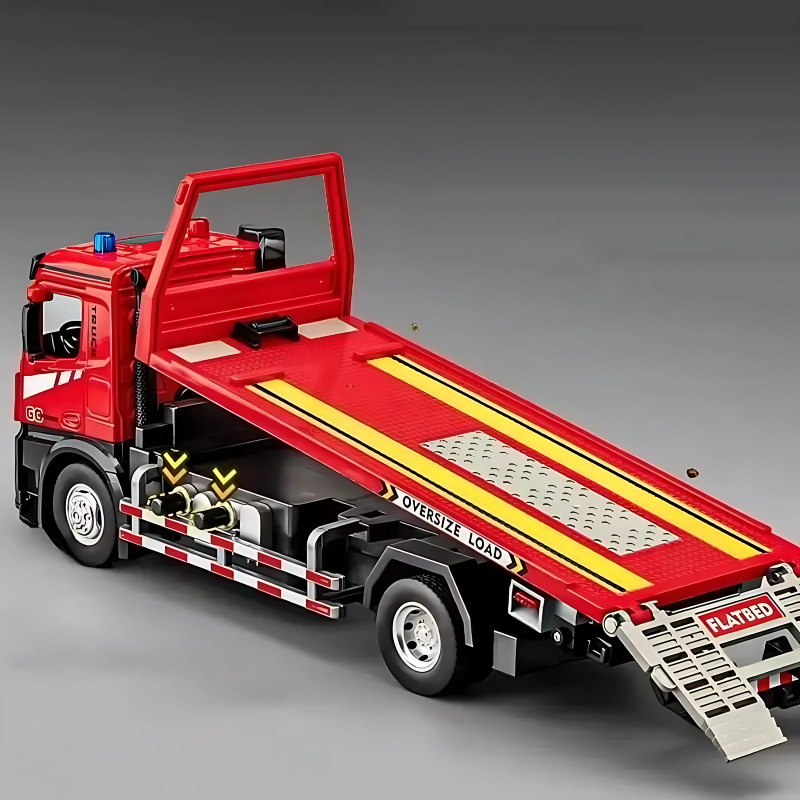 Fun Kids Tow Truck Toy with Flashing Lights Sounds - Lusomart