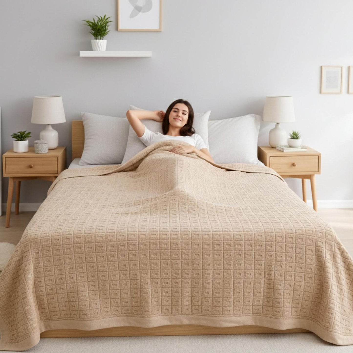 Lightweight Breathable Summer Quilt Blanket