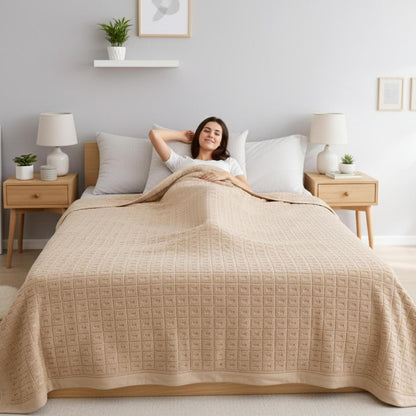 Lightweight Breathable Summer Quilt Blanket