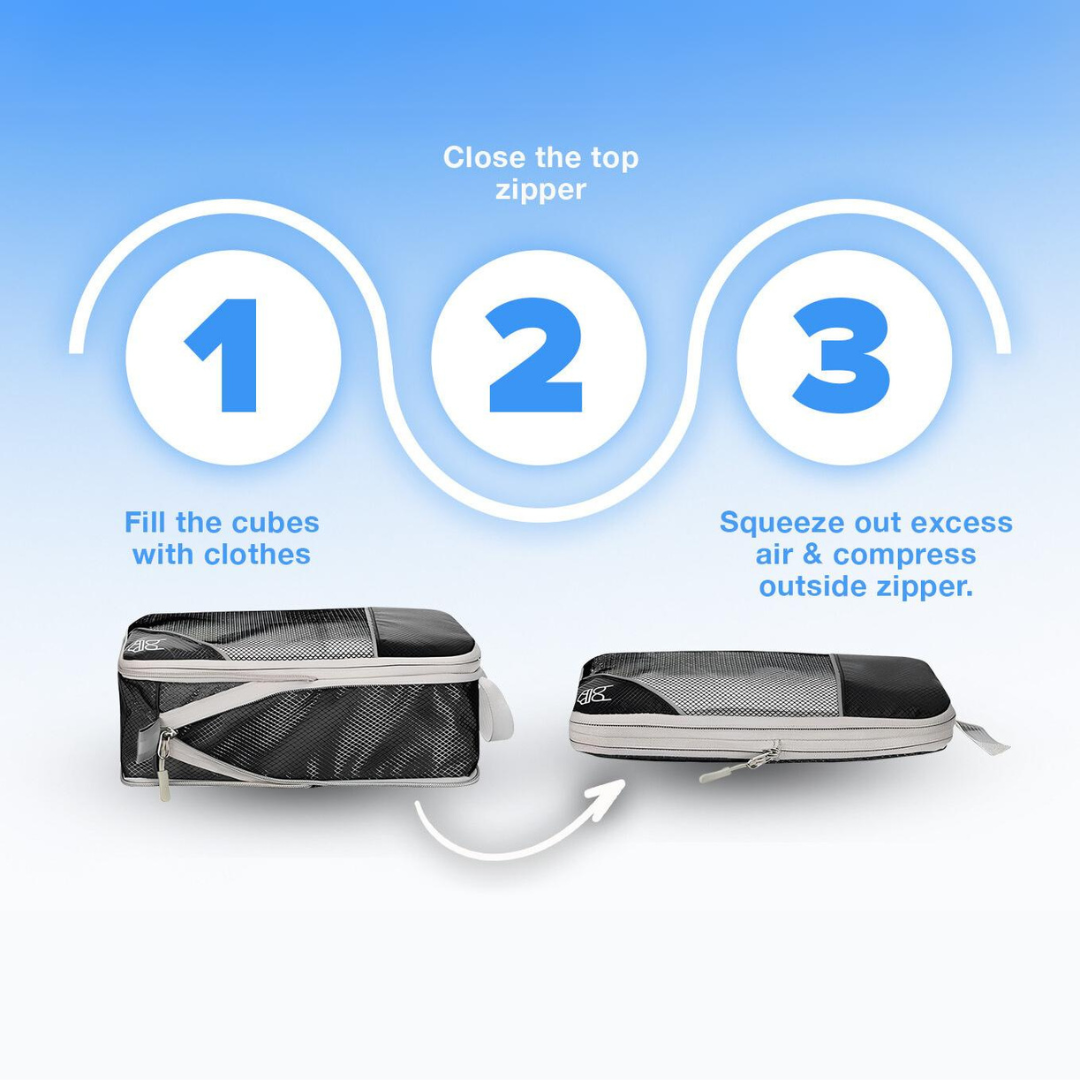 Space Saving Travel Packing Cubes Expand Luggage Capacity