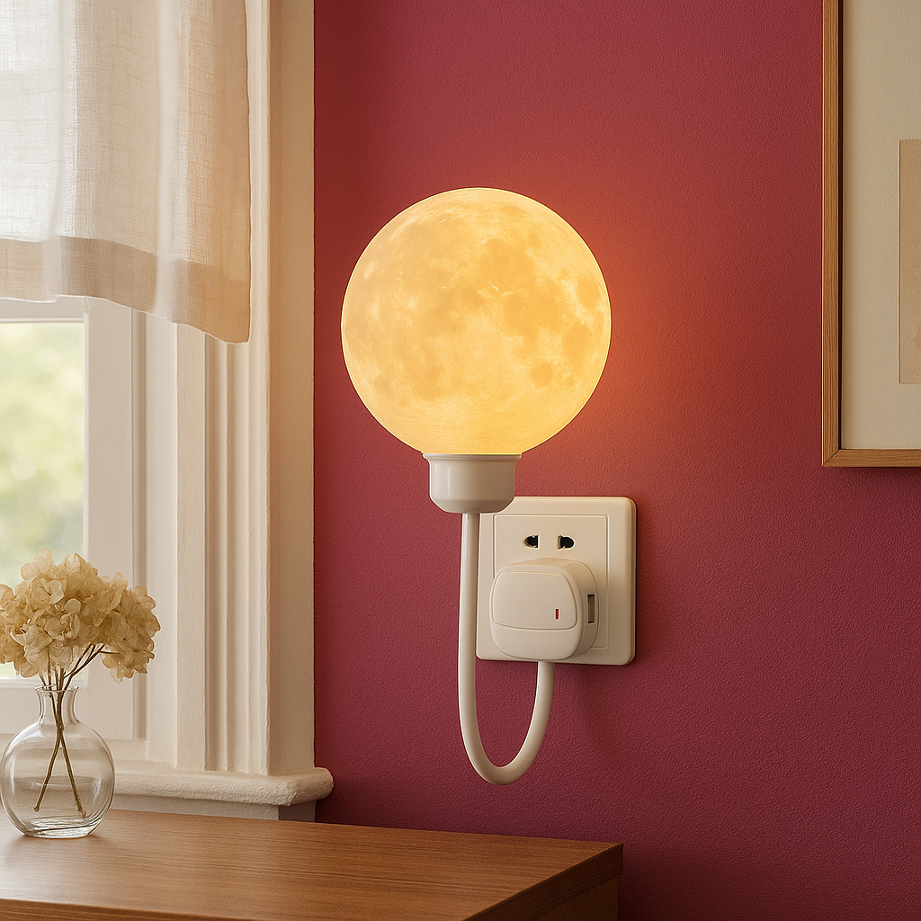 StoneGlow | Plug-in Moon Wall Lamp for Nostalgic Interior 2