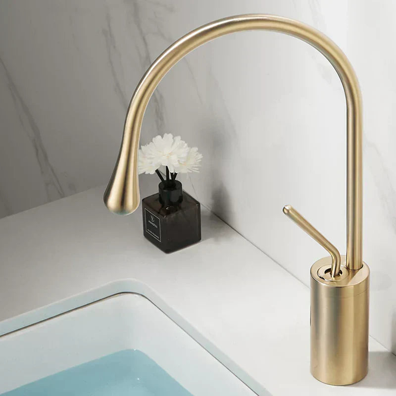 Stylish Bathroom Faucet - Sleek Rotating Tap Design