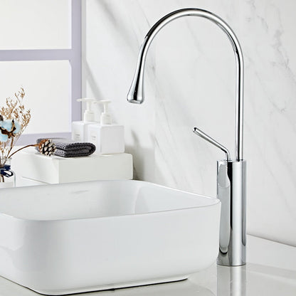 Stylish Bathroom Faucet - Sleek Rotating Tap Design