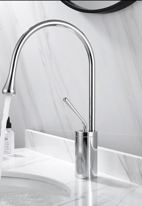 Stylish Bathroom Faucet - Sleek Rotating Tap Design