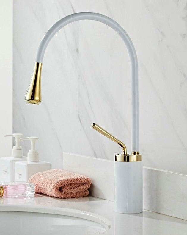 Stylish Bathroom Faucet - Sleek Rotating Tap Design