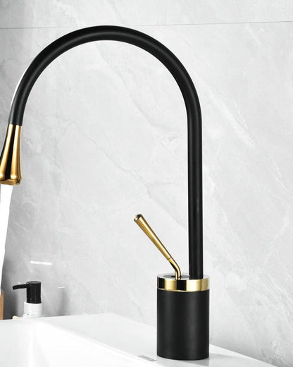 Stylish Bathroom Faucet - Sleek Rotating Tap Design
