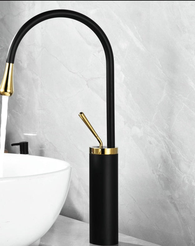 Stylish Bathroom Faucet - Sleek Rotating Tap Design