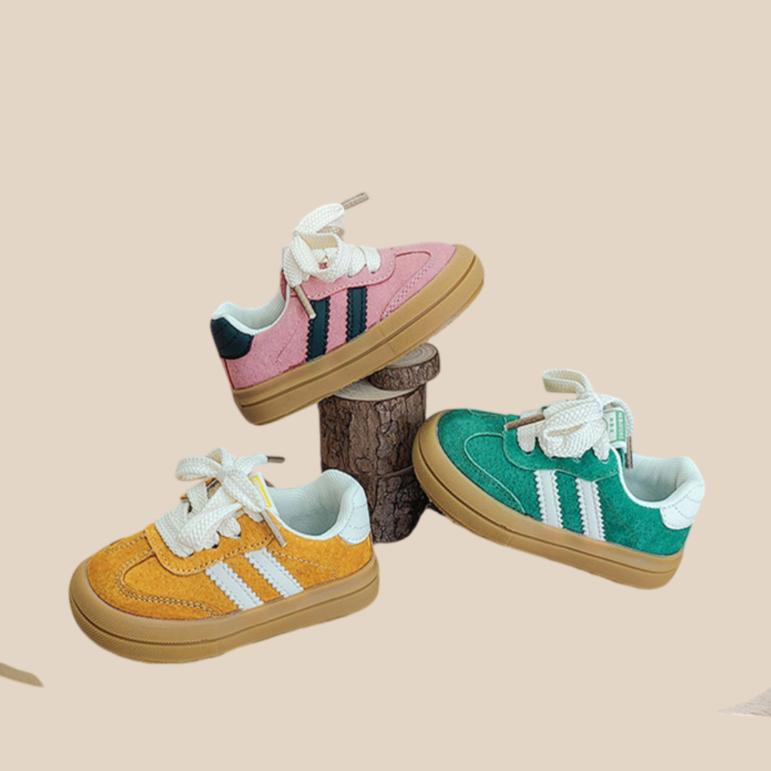 Colorful Kids Shoes - Soft Lace Up Sneakers - Lusomart