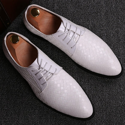 Classic Black Leather Mens Dress Shoes