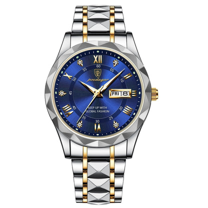 Classic Stainless Steel Mens Watch - Lusomart