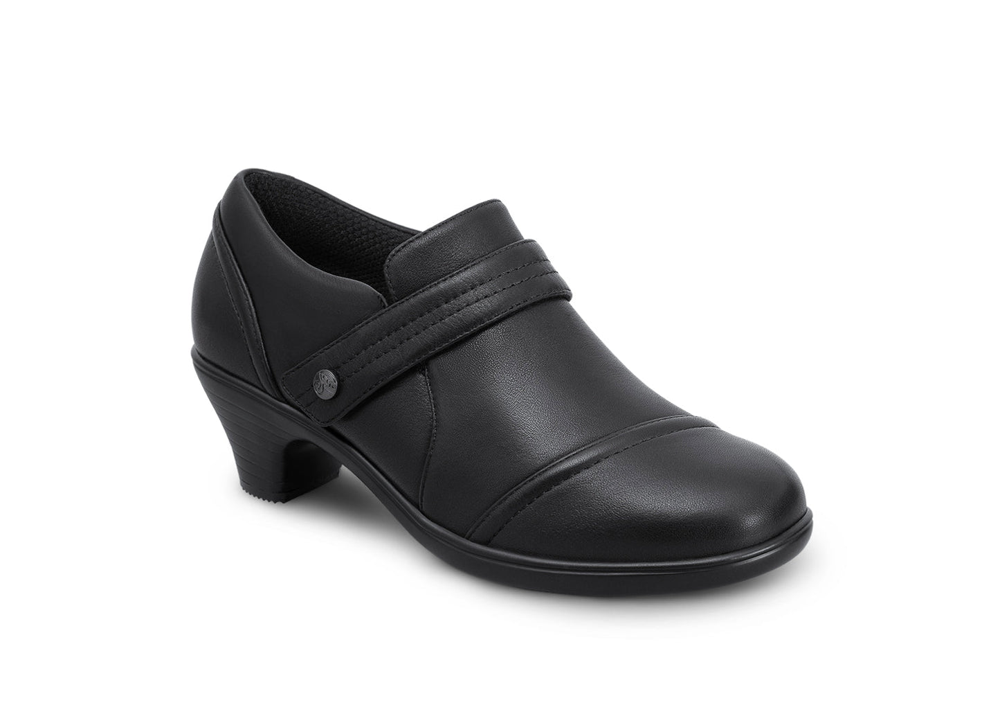 Soft Ergonomic Black Wedge Shoes for Daily Wear - Lusomart